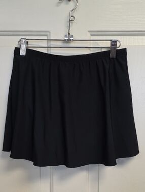 Miracle Suit Skirt Swim Bottom Black Size 10 EUC
